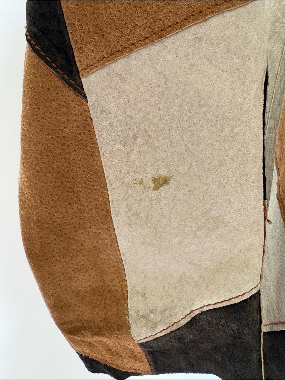 Vintage Leather Patchwork Jacket B.B. Dakota - Picture 6 of 8